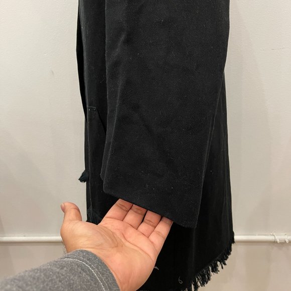 Handmade UNISEX denim runway long coat 2018 - Picture 4 of 10